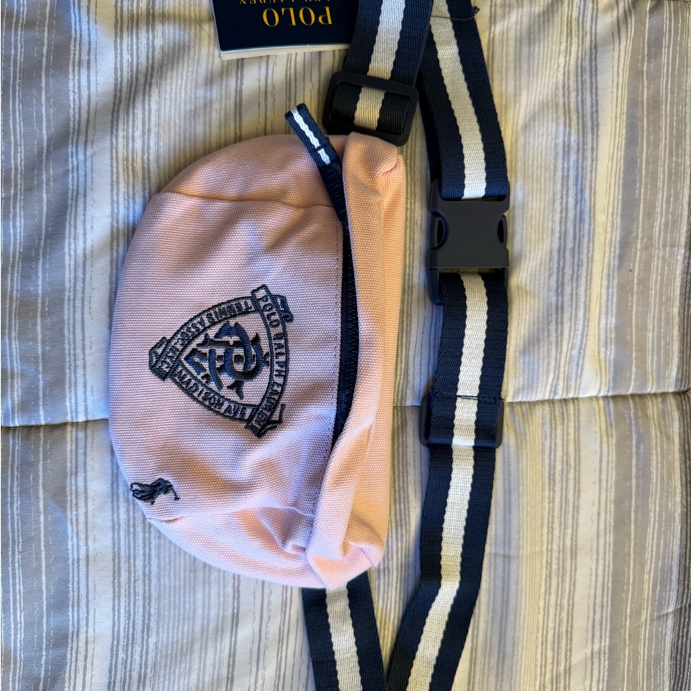 Polo by Ralph Lauren Pink Waist Bag with Graphic Design